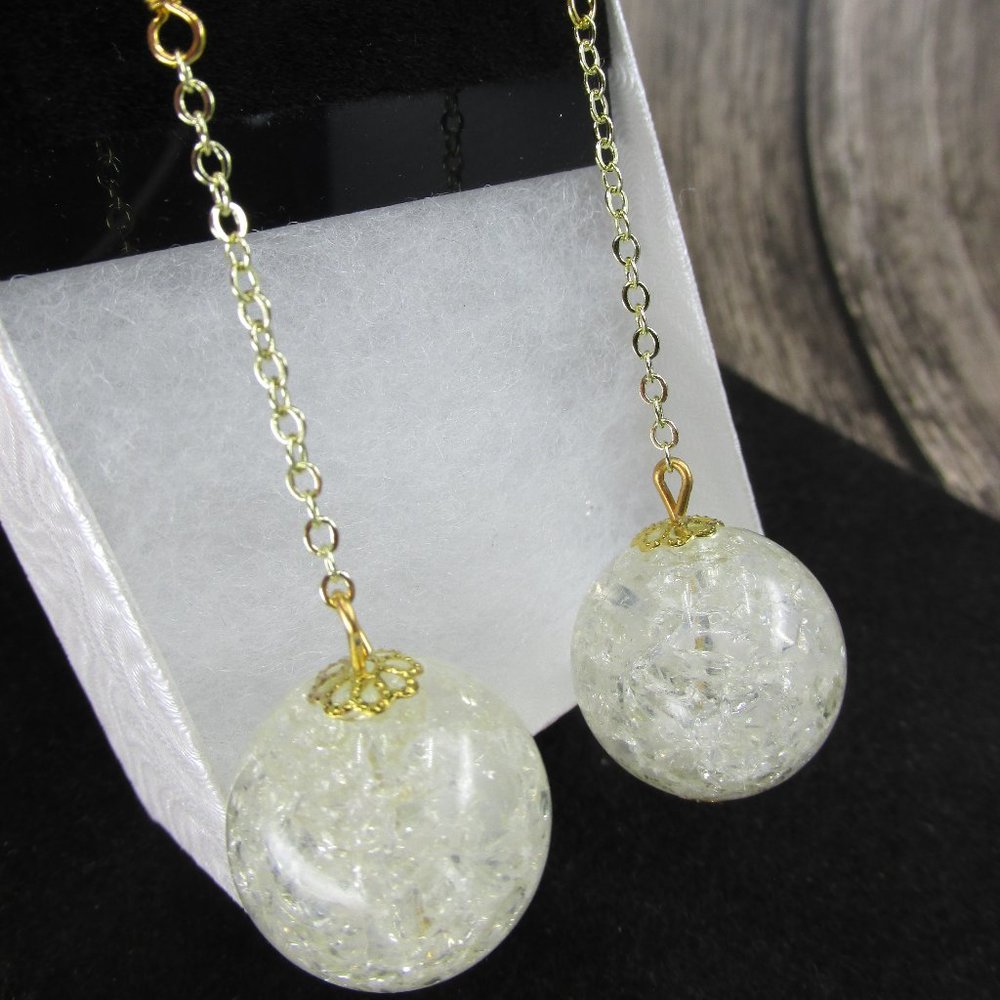 Gold Plated Fairy Ball Earrings